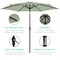 Best Choice Products 10ft Outdoor Steel Market Patio Umbrella w/ Crank, Tilt Push Button, 6 Ribs